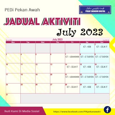 jadual aktiviti july copy